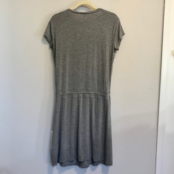 Cupio Gray Dress Drawstring Waist - Picture 2 of 7